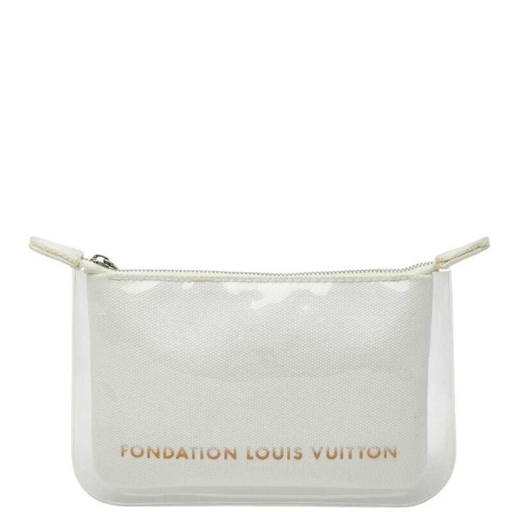 Louis Vuitton Fondation Pouch Clutch Cosmetic White